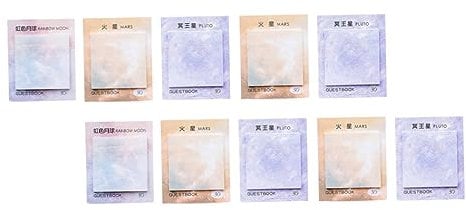 Tofficu 12stücke Teiliges Farbige Haftnotizen Praktische Portable Notizblöcke Für Büro Zuhause Und Schule Selbstklebende Und Beschreibbare Klebezettel Für Kreative Anwendungen Und