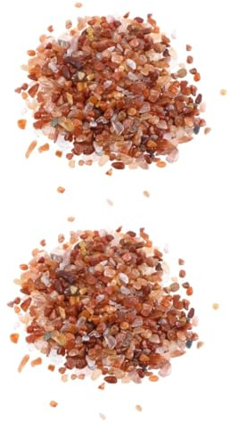 BESPORTBLE Lot De 2 Graviers Décoratifs Rouges pour Aquarium (100 G)