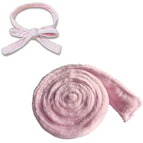 Incauca Hellrosa Robe Gürtel Ersatz, Dicker Flanell Robe Krawatte, 170 cm Langer Bademantelgürtel, Unisex, Weicher Pyjama-Ersatz, Fester Gürtel für Damen und Herren