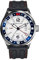 Panzera Flieger 45G Mécanique Automatique Acier Blanc Silicone Saphir Date Montre Homme, Noir