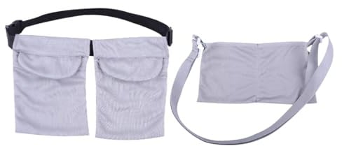 2 PCS Mastectomy Drainage Pouch with 3 Pouch,Mastectomy Supplies,Adjustable Drain Holder After Tummy Tuck,for Bilateral Mastectomy/Breast Explant/Reduction Surgery,Post-Surgery Accessories (Grey)