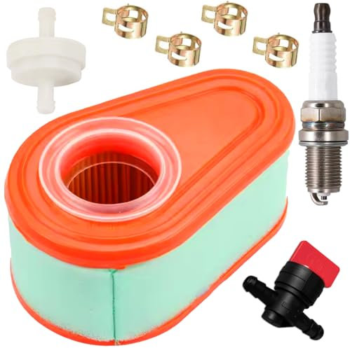ZAMDOE 792038 Filtro de Aire para Briggs Stratton DOV 700 750 Series Motor para Oregon 30-161 para Stens 100-913 para cortadora de césped Tractor cortacésped con Asiento 790388 con prefiltro Bujía