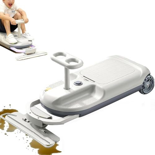 KJZQXYX Upgraded Clean Go Kart, Electric Go Kart Wiggle Car with Cleaning Function, Ride On Mop Floor Cleaner Variable Speed Go Carts