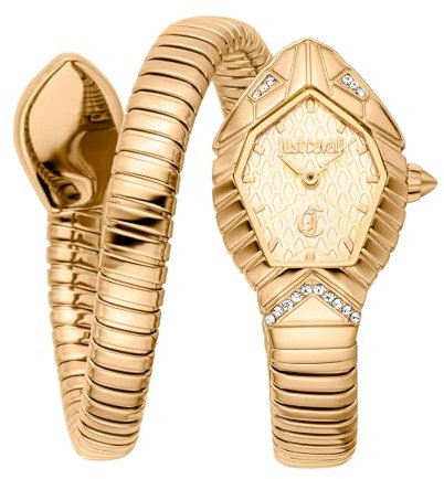 Just Cavalli Damen Analog Quarz Uhr mit Edelstahl Armband JC1L356M0025