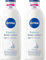 NIVEA Express Body Lotion, extra schnell einziehende Körperlotion, Körpercreme mit purem Hyaluron, Meeresmineralien und NIVEA Tiefenpflege Serum (400 ml) (Packung mit 2)