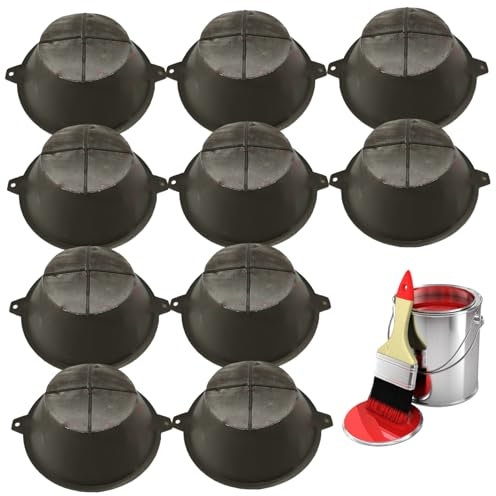 Paint Strainer Funnel, 10PCS 6 Inch Paint Filter with 150 Stainless Steel Fine Mesh, Reusable Funnel for Oil, Water Based Oil Paints Food Residue Filters Cone Strainers Filter