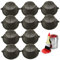 Paint Strainer Funnel, 10PCS 6 Inch Paint Filter with 150 Stainless Steel Fine Mesh, Reusable Funnel for Oil, Water Based Oil Paints Food Residue Filters Cone Strainers Filter