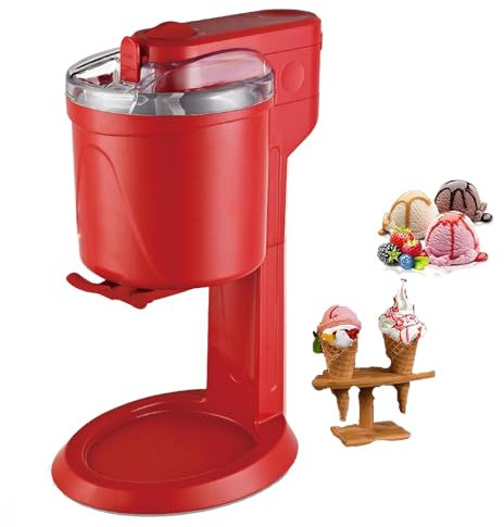 JIMINHUIXIN Machine à Crème Glacée Molle, Machine Sorbet au Yaourt congelé Automatique, pour Dessert cône de Yaourt Maison, Pas de Pré-réfrigération Nécessaire, 220V
