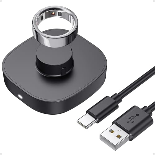 Smart Ring Ladegerät – Kompatibel mit Oura Ring Gen4, Schnelllade-Dock inkl USB-C-Kabel,ladegerät für Größe 4/5/6/7/8/9/10/11/12/13/14/15 (10)