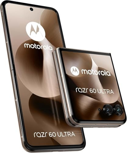 Motorola Razr 60 Ultra (Flip Phone 6.96-POLED Display/Resistente Pantalla Exterior 4.0 con Gorilla Glass Ceramic, Resistente al Agua, Cámara Moto AI, 12/256 GB) Pantone Mountain Trail