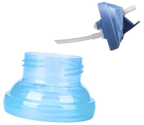 Blauer Pp Milchflaschenverschluss Adapter Weithals 2 Stück | Ersatzkappen für Babyflaschen, Schraubverschluss für Weithalsflaschen, mit 2 Teilen