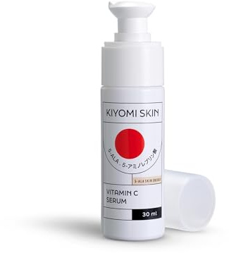KIYOMI SKIN Vitamin C Serum 30ml, 5-ALA & Hyaluronsäure | 2-fach Vitamin-C-Komplex, für strahlenden Teint bei Pigmentflecken - Anti-Aging Gesichtsserum