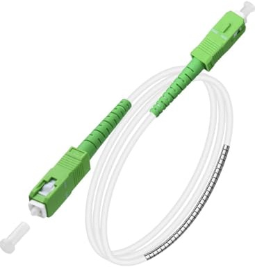 Générique Speed Optic Cordon Fibre Optique SC/APC vers SC/APC, 2 m, Compatible avec Livebox, Bbox, Box SFR et Red by SFR