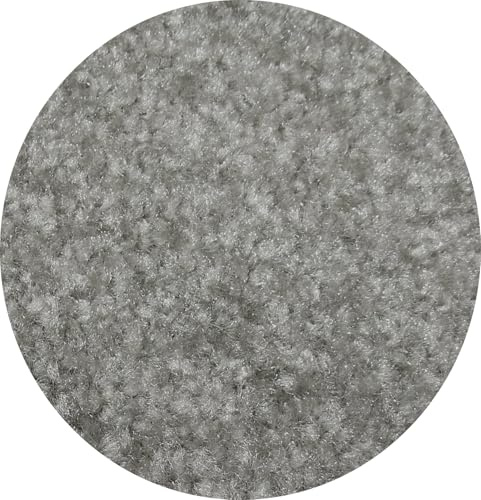 MERTEX runde Schmutzfangmatte mit Kettelkante in schwarz Ø 80 cm in Kiel Silber