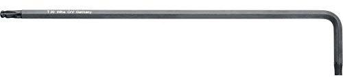 Wiha Stiftschlüssel TORX® Kugelkopf, schwenkbar für schwer zugängliche Bereiche, brüniert (32390) T25 x 163 mm, 33 mm