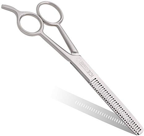 Hairdressing Thinning Scissor with Hook – 6.2 inches - Double Sided Sharp Teeth for Professional Barber Texturing Results – Hair Thinning Scissors for Men, Women, and Kids - Hair Scissors