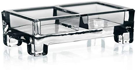 CRISTALICA Schale Knabberschale Konfektschale Venezia Transparent 13 X 7 cm Bleikristall