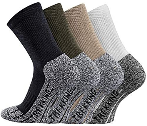 7 Monate Anti-Loch-Garantie 4 Paar unisex Coolmax Trekking-Wandersocken