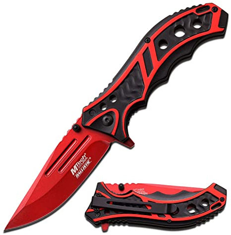 MTech USA Erwachsene MT-A907RD Taschenmesser, Mehrfarbig, M