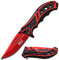 MTech USA Erwachsene MT-A907RD Taschenmesser, Mehrfarbig, M