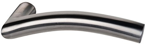 Alpertec Drückerpaar Lisa Edelstahlfarbig lackiert Vierkant passend zu flaches Langschild- und Rosttenpaar, 8mm, 32458310K1