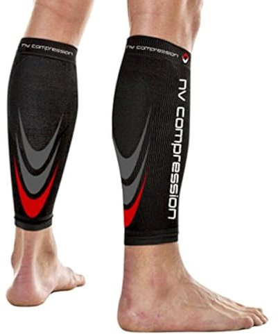 NV Compression 365 Manchons de compression pour les mollets (Noir, Large)