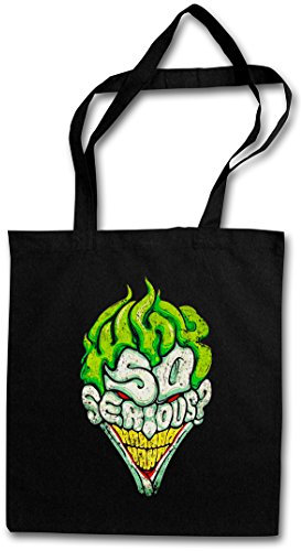 Urban Backwoods Why So Serious Hipster Bag Beutel Stofftasche Einkaufstasche