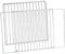Rosenstein & Söhne Ofenrost: 2er-Set Universal-Backofenroste, ausziehbar von 35-61 cm, 32 cm tief (Grillrost ausziehbar, Gitterrost, Kühlschrank)