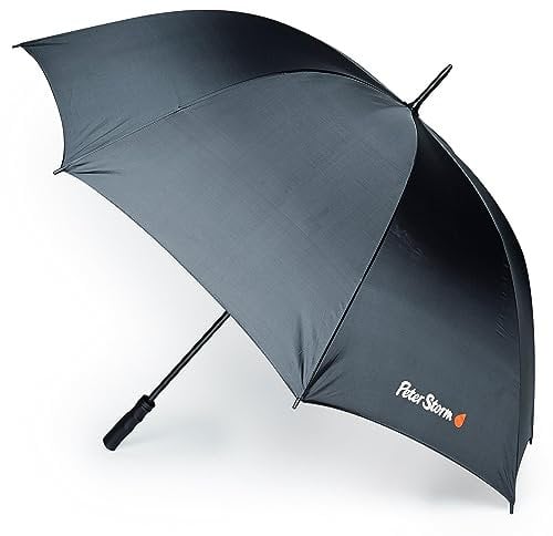 Peter Storm Golf Umbrella, Golf Brolly, Large Oversized Umbrella, Black, One Size