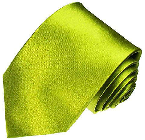 Lorenzo Cana – unifarbene apfelgruene Verde Cravatta in 100% seta – Verde Raso Cravatta – 84445