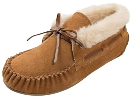 Minnetonka Women's Chrissy Bootie Slipper, Cinnamon, 8 M US