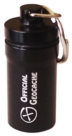 Geocaching Mikro-Abdeckhaube Official Geocache, 5,2 cm, Schwarz