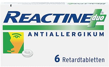 Reactine Duo mit Cetirizin und Pseudoephedrin bei Allergien | Einzigartiges Wirkstoff Duo bei Allergie