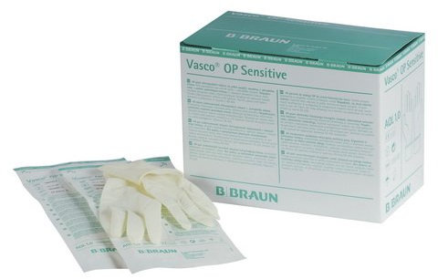 B. Braun Vasco OP Sensitive Operationshandschuhe Naturlatex Gr. 9