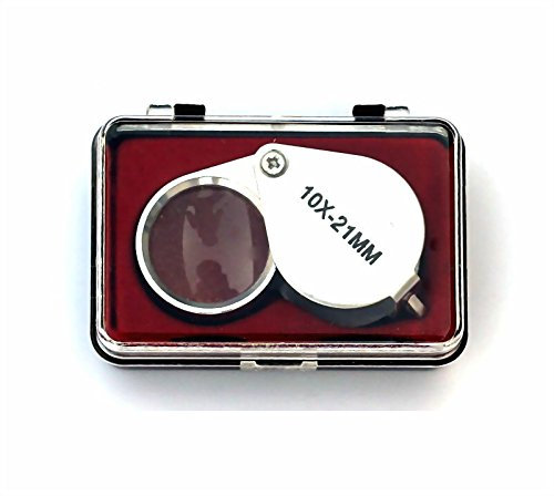 Goliton® Juwelier Diamant-Lupe 10X 21mm Lupe Faltbare Augenlupe - Silber