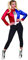 Rubies 820078 Kit de Disfraz para Chicas de Harley Quinn, Multicolor, Talla L