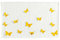 Primavera Handwebteppich, Kelim, Farbe Gelb, Design Schmetterlinge, Waschbar, Maße LxB 150x80 cm