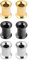 Longbeauty 6er Set/3-Farben Edelstahl Flesh Tunnel Set Schraubverschluss Ohr Expander Ohrplugs Stil A 5mm