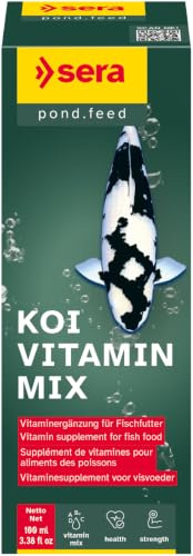 sera Koi Vitamin Mix 100 ml | Multivitamin-Ergänzung für Koi & Teichfische | Mit Krill- & Mikroalgenöl | Unterstützt Abwehrkräfte & Gesundheit | Einfache Anwendung