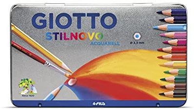GIOTTO STILNOVO ACQUARELL Metalletui 12 Stück
