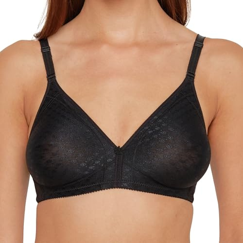 SUSA BH ohne Bügel Topsy , Blickdichter BH mit nahtlos vorgeformten Cups , Gemoldeter BH mit kleiner Blume , Idealer Atmungsaktivität & hoher Stabilität
