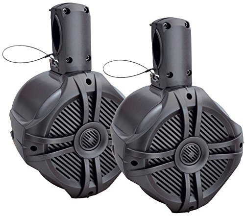 Power Acoustik MWT‐80T Boitier tour de réveil et système de haut-parleur en titane 20,3 cm 750 W