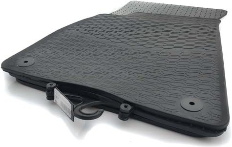 Gummimatten passgenau für Audi A6 S6 RS6 C6 4F Premium Gummi Matten Fußmatten Schwarz 4-teilig Wetterfest Wintermatten Geruchsneutral Hexagon Wabendesign