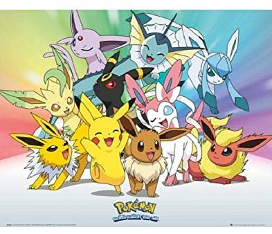 GB eye MP2020 Pokémon Eevee Mini-Poster Neon
