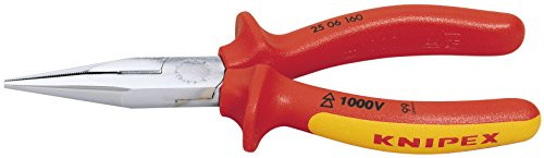 Knipex 81238 160mm Fully Insulated Long Nose Pliers