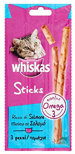 Whiskas-Snack pour Chat Stick Saumon, 20g
