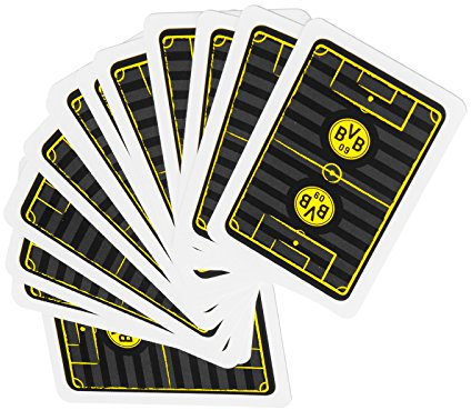 Borussia Dortmund Herren bvb-skatspel Skatspiel, Schwarz/Gelb, 10 EU