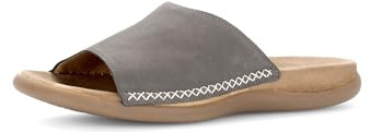Gabor Damen Pantoletten, Frauen Clogs,Best Fitting,Freizeitschuhe,Women's,Slipper,Slides,Sandalen,Sommerschuhe,weiblich,Lady,fumo,46 EU / 11 UK