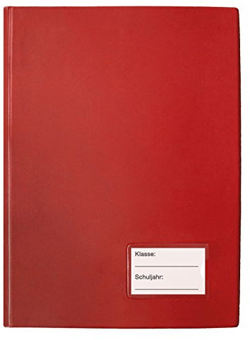 TimeTEX Klassenbuch mit PU-Einband - Format: A4-Plus - Rot - 10562