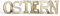 Loberon Deko-Buchstaben O..., Holzbuchstaben mit charmantem Antik-Finish, Schriftzug Ostern, Wohn-Accessoires, Osterdekoration, MDF, antikweiß